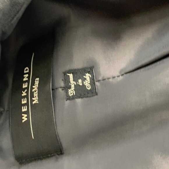 MaxMara Weekend Wool Blend 2 Button Blaze Gray USA Size 10 - Picture 10 of 14